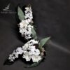 wiązanka i bukiet na cmentarz z białych kwiatów