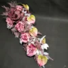 artystyczna wiazanka cmentarna pastelowe roze