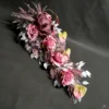 pastelowa kompozycja cmentarna z roza i anthurium